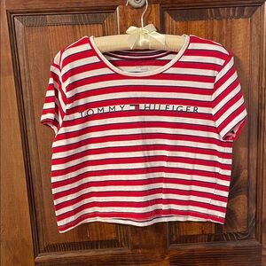 Tommy Hilfiger Women’s Striped/Cropped Tee